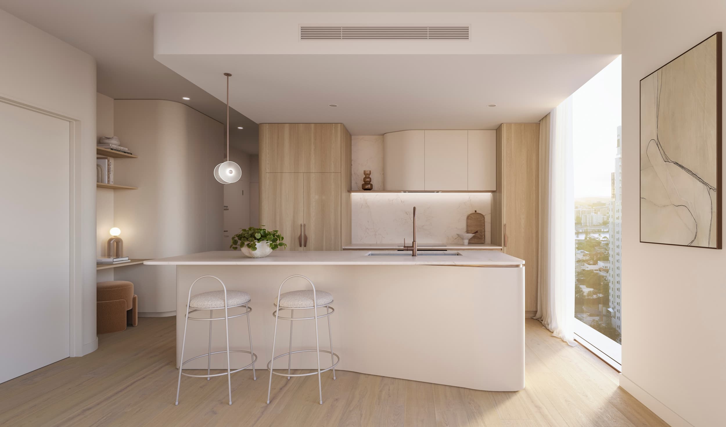 2B kitchen/bedroom