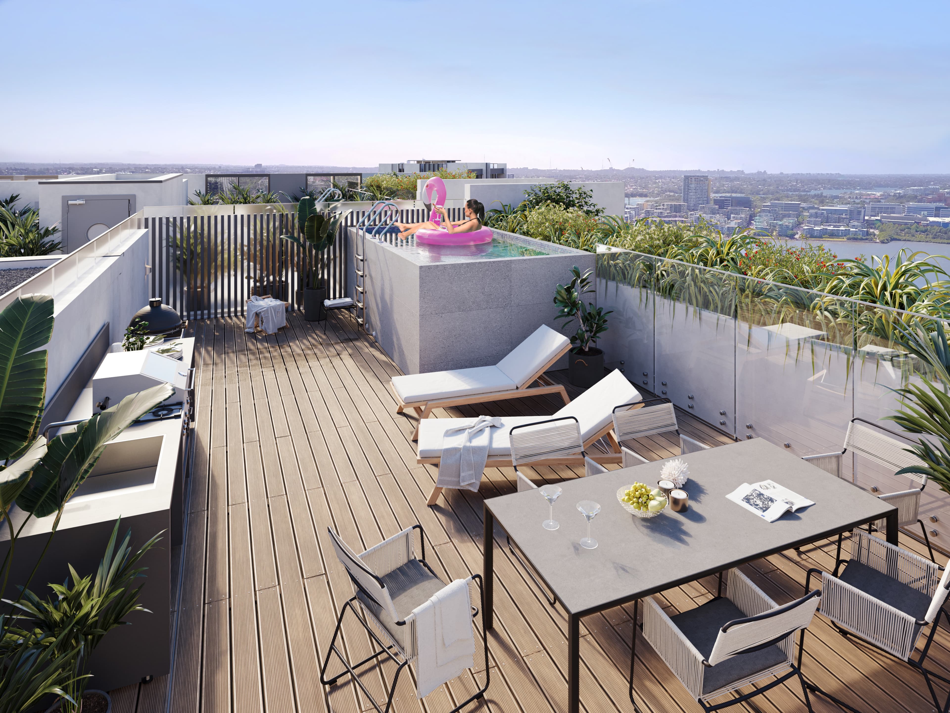 Rooftop pool