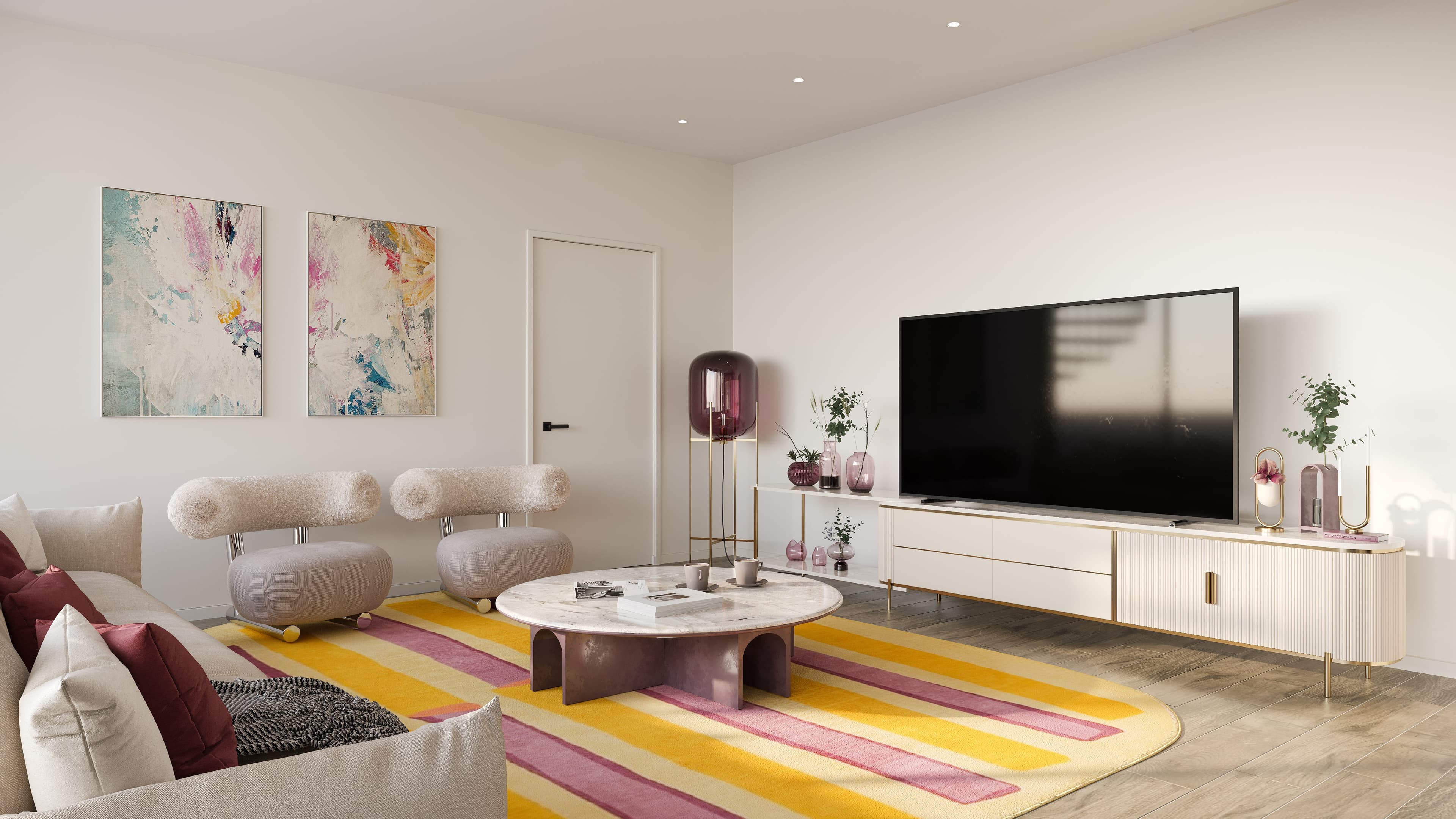 Penthouse C1502 living (render)